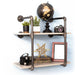 2 -Tier Wall Mounted Shelf By PIPE DECOR - Sweatfully