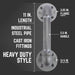 3/4 in. Classic Barn Door Handle - 11 in. L - Sweatfully