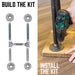 3/4 in. H Round Flanges Pipe Kit for Bench Legs - Sweatfully