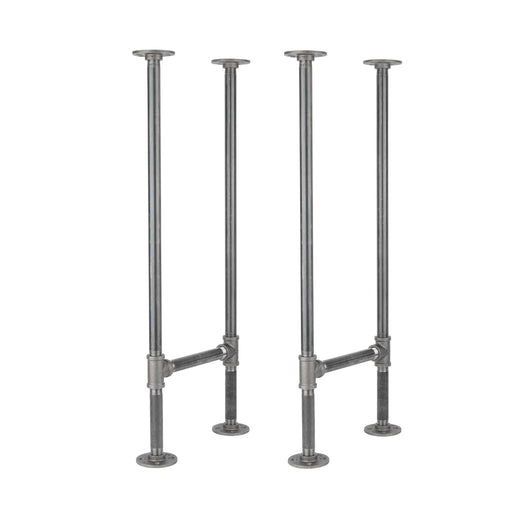 3/4 in. H Pipe Round Flange Console Table Legs-13.25 in. Wide - Sweatfully