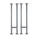 3/4 in. H Pipe Leg Kit Console Table, 9.75 in. W - 2 pack - Sweatfully