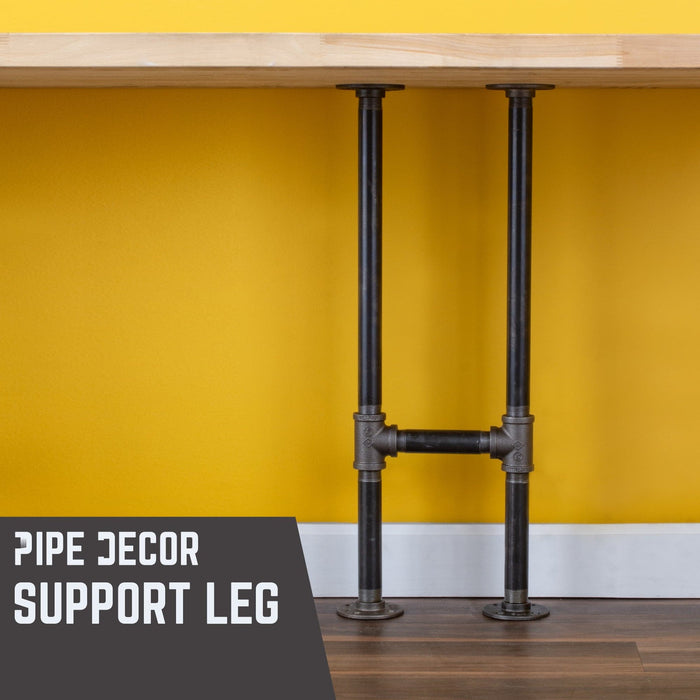 3/4 in. H Pipe Desk Support Leg - 1 Leg - Sweatfully