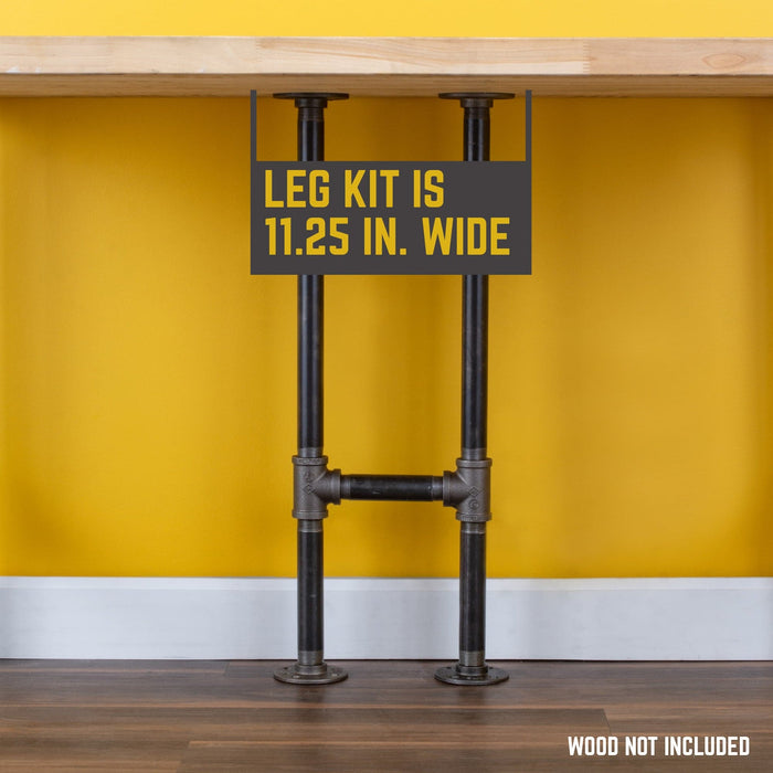 3/4 in. H Pipe Desk Support Leg - 1 Leg - Sweatfully