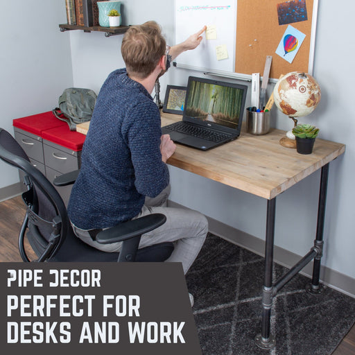 3/4 in. H Pipe Desk Support Leg - 1 Leg - Sweatfully