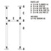 3/4 in. H Pipe Desk Support Leg - 1 Leg - Sweatfully