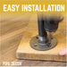 3/4 in. H Pipe Desk Legs - 2 Pack - Sweatfully