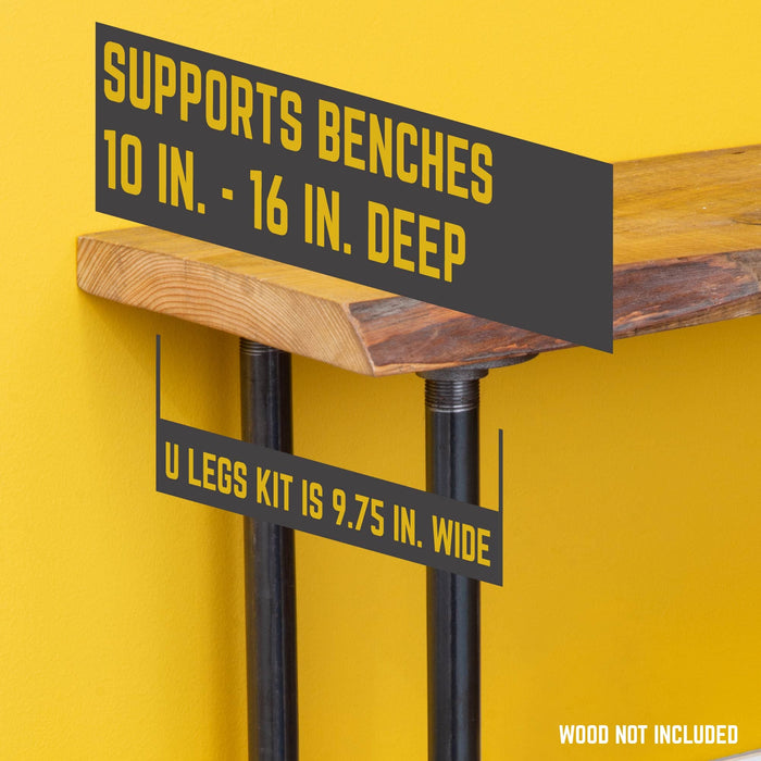 3/4 in. U Bench Leg Kit - Sweatfully