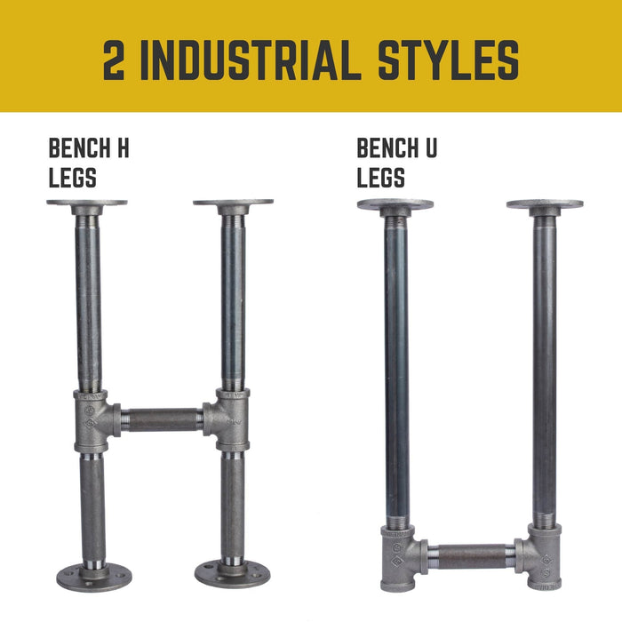 3/4 in. U Bench Leg Kit - Sweatfully