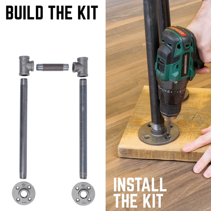 3/4 in. U Bench Leg Kit - Sweatfully