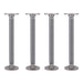 ¾ in. x 12 in. Round Flange Pipe Table Legs - 4 Pack - Sweatfully