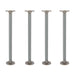 ¾ in. x 18 in. Round Flange Pipe Table Legs - 4 Pack - Sweatfully