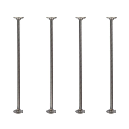 ¾ in. x 30 in. Round Flange Pipe Table Legs - 4 Pack - Sweatfully