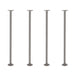 ¾ in. x 30 in. Round Flange Pipe Table Legs - 4 Pack - Sweatfully