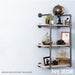 3 -Tier Wall Mounted Shelf By PIPE DECOR - Sweatfully