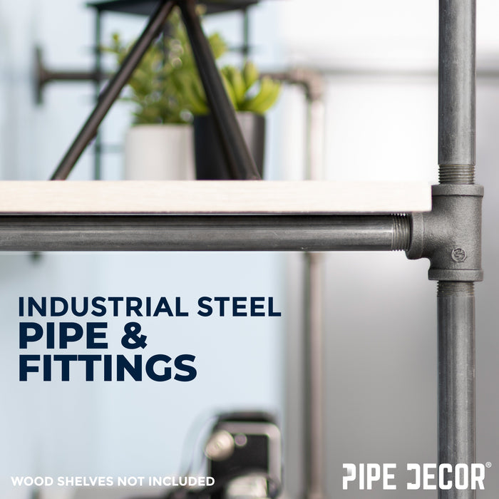 3 -Tier Wall Mounted Shelf By PIPE DECOR - Sweatfully