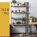4 -Tier Floor Mounted Shelf By PIPE DECOR - Sweatfully