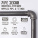4 -Tier Floor Mounted Shelf By PIPE DECOR - Sweatfully