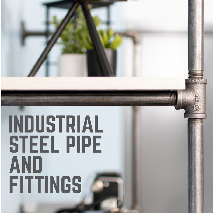 4 -Tier Floor Mounted Shelf By PIPE DECOR - Sweatfully