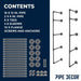 4 -Tier Wall Mounted Shelf By PIPE DECOR - Sweatfully