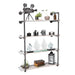 4 -Tier Wall Mounted Shelf By PIPE DECOR - Sweatfully