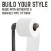 26.75 in. Freestanding Toilet Paper Holder By PIPE DECOR - Sweatfully