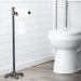 28.75 in. Freestanding Toilet Paper Holder By PIPE DECOR - Sweatfully
