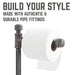 28.75 in. Freestanding Toilet Paper Holder By PIPE DECOR - Sweatfully
