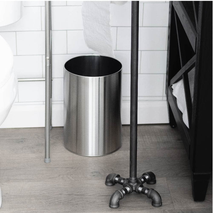 28.75 in. Freestanding Toilet Paper Holder By PIPE DECOR - Sweatfully