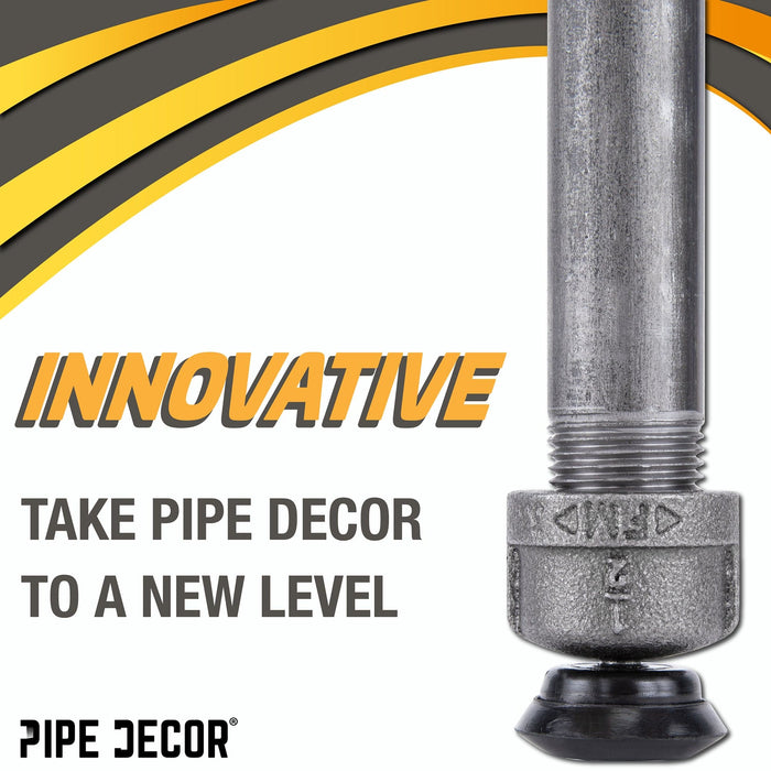 Furniture Leg Levelers for ½” Pipe Legs (4 Pack) - Sweatfully