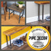 Furniture Leg Levelers for 1” Pipe Legs (4 Pack) - Sweatfully
