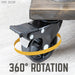 Mounted Swivel Caster Wheels for Wood Furniture with Locking Mechanism (4-Pack) - Sweatfully