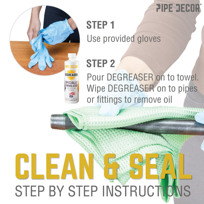 PIPE DECOR Complete Clean and Seal Kit - Sweatfully