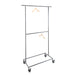 82 in. Rolling Double Rod Clothing Rack - Sweatfully