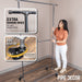 82 in. Rolling Double Rod Clothing Rack - Sweatfully