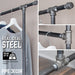 82 in. Rolling Double Rod Clothing Rack - Sweatfully