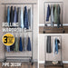 82 in. Rolling Double Rod Clothing Rack - Sweatfully