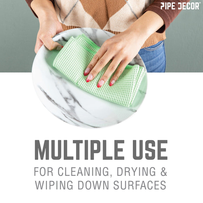 Microfiber Cleaning Cloth, Multi-purpose Lint-Free Towels, 4-Pack - Sweatfully