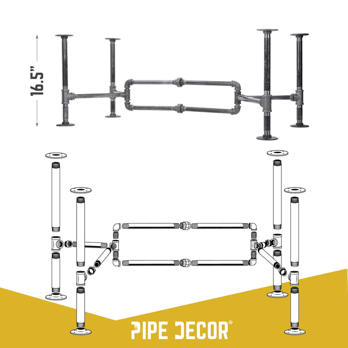 Loop Coffee Table By PIPE DECOR - Sweatfully
