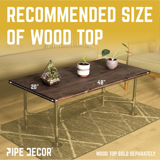 Loop Coffee Table By PIPE DECOR - Sweatfully