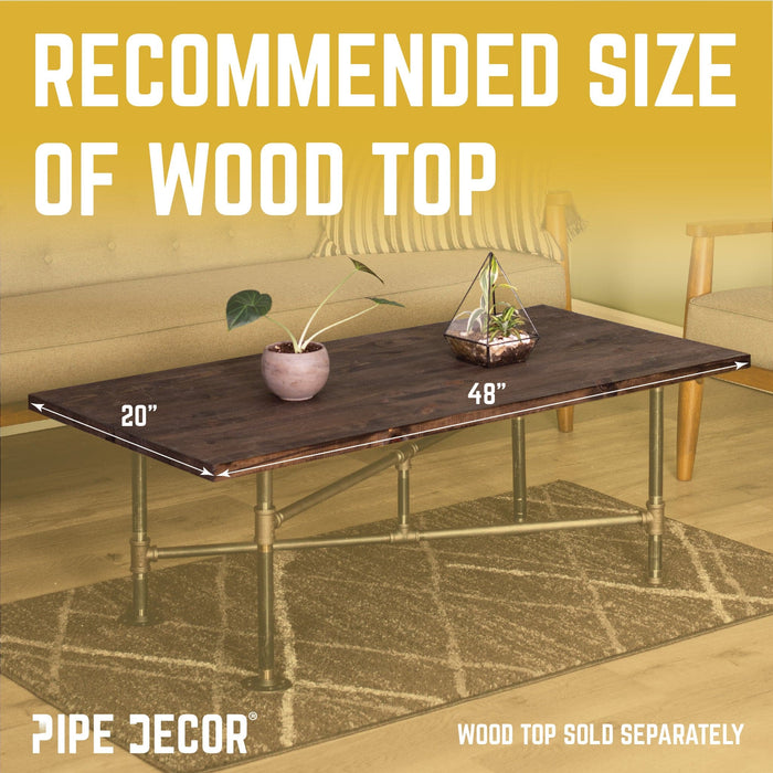 Turnpike Coffee Table By PIPE DECOR - Sweatfully