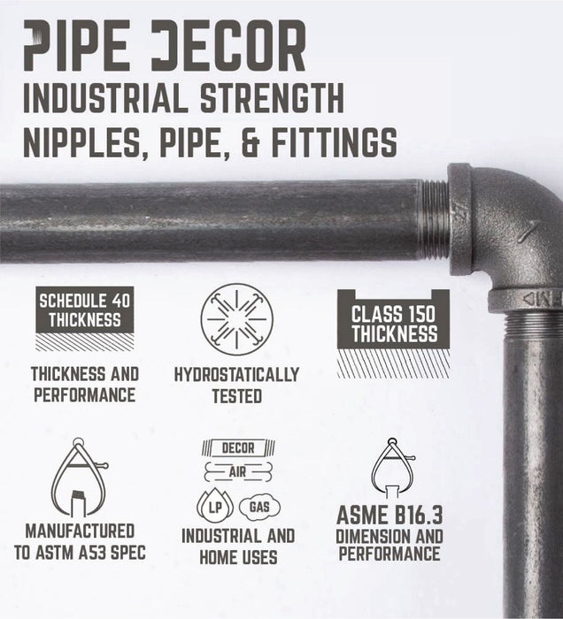 H Desk by PIPE DECOR - Sweatfully