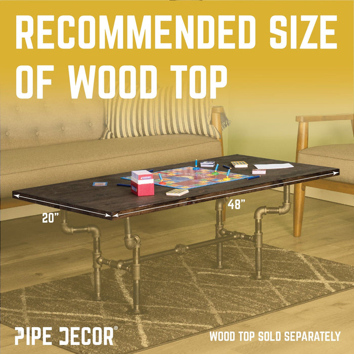 Streetlights Coffee Table By PIPE DECOR - Sweatfully