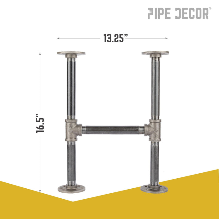 3/4 in. H Round Flange Pipe Kit for Coffee Table/Bench Legs - Sweatfully