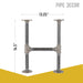 3/4 in. H Round Flange Pipe Kit for Coffee Table/Bench Legs - Sweatfully