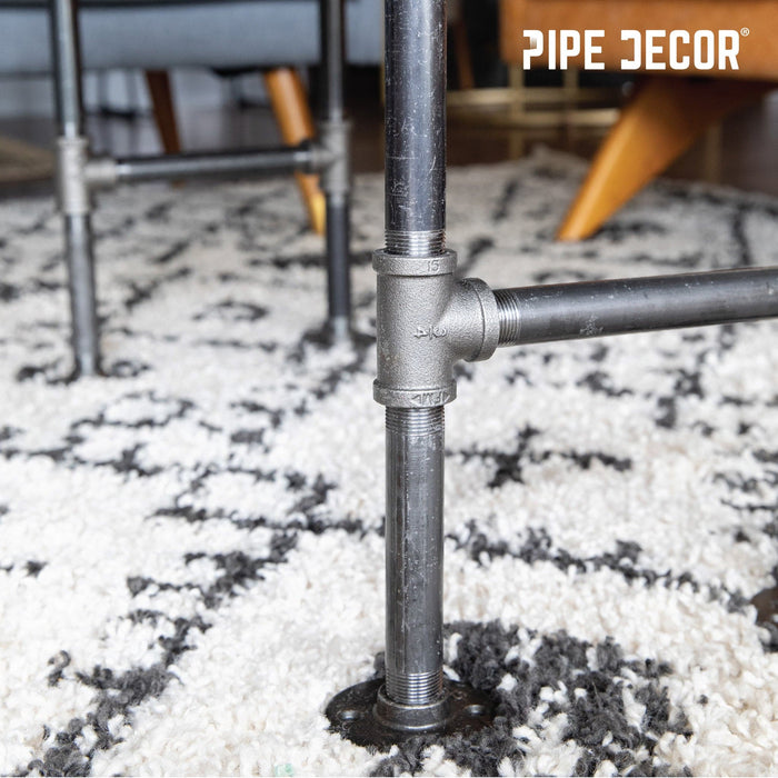 3/4 in. H Round Flange Pipe Kit for Coffee Table/Bench Legs - Sweatfully