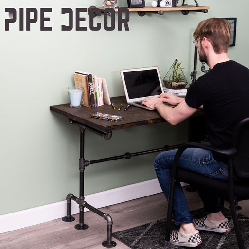 M Design Desk By PIPE DECOR - Sweatfully