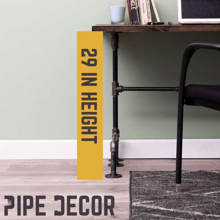 M Design Desk By PIPE DECOR - Sweatfully