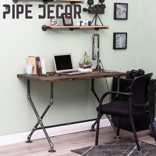 X Desk By PIPE DECOR - Sweatfully