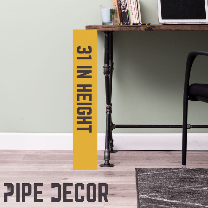 X Desk By PIPE DECOR - Sweatfully