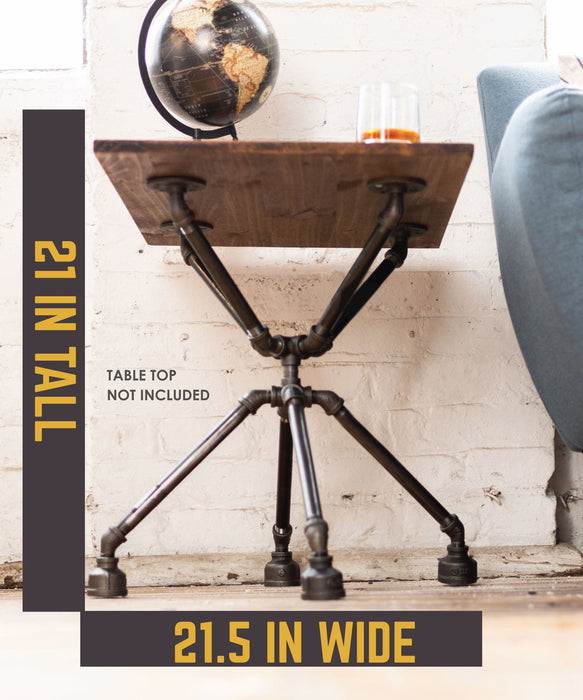 Spider End Table By PIPE DÉCOR - Sweatfully